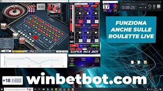 Dimostrazione MIX BOT con strategia attiva – Roulette Pro